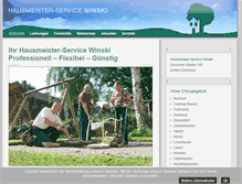 Tablet Screenshot of hausmeisterservice-winski.de